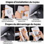 Aspirateur ongles LED avec tuyau 60W 7