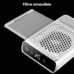 Aspirateur de table ongle 80W avec batterie et écran tactile 6