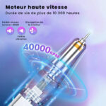 Ponceuse à ongle professionnelle 40000 tr/min 5