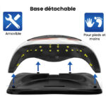 Lampe ongle LED pro 168 W avec détecteur automatique 7