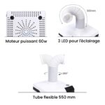 Aspirateur ongles LED avec tuyau 60W 9