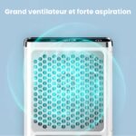 Aspirateur de table ongle 80W avec batterie et écran tactile 7