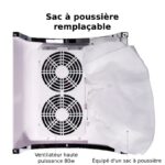 Aspirateur pour ongles 80W 7