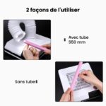 Aspirateur ongles LED avec tuyau 60W 10