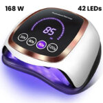 Lampe ongle LED pro 168 W avec détecteur automatique 3