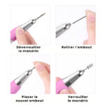 Ponceuse à ongles professionnelle à pédale 11